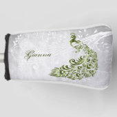 Groen Peacock Persoonlijk Golf Head-Hoesje Golfheadcover (Voorkant)
