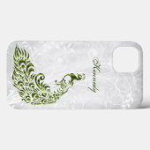 Groen Peacock Persoonlijk iPhone X hoesje (Achterkant (horizontaal))