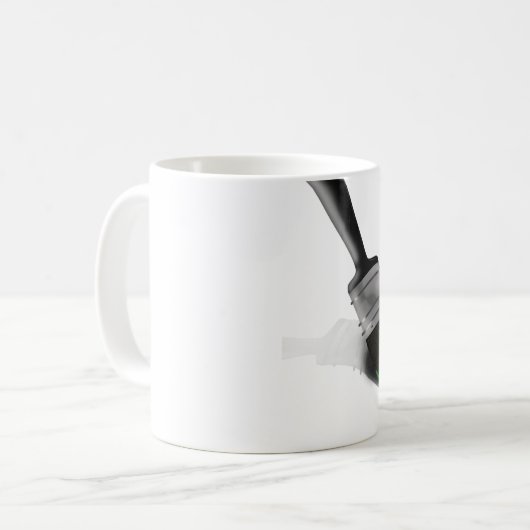 Groen penseel van de Dienst van de Schilder van de Koffiemok (Voorkant links)