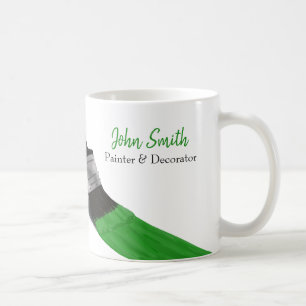 Groen penseel van de Dienst van de Schilder van de Koffiemok