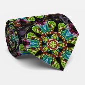 Groen Pentagon Stropdas (Opgerold)