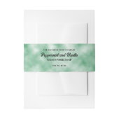 Groen perkament papier stijl zeep buik band uitnodigingen wikkel (Voorkant Voorbeeld)