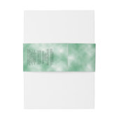 Groen perkament papier stijl zeep buik band uitnodigingen wikkel (Achterkant Voorbeeld)