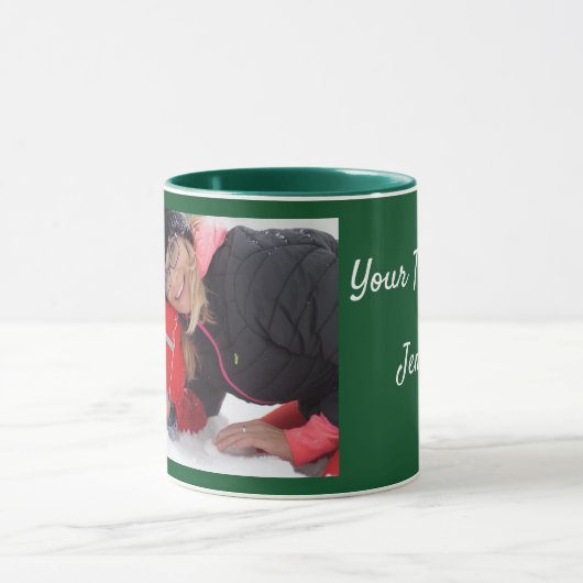 Groen personaliseer de Mok van de Coffee van het M (Midden)