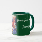 Groen personaliseer de Mok van de Coffee van het M (Voorkant rechts)
