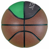 Groen persoonlijk naamnummer Chalkboard etsen Basketbal (Rechts)