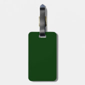groen persoonlijk reisitem bagagelabel (Achterkant verticaal)