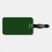 groen persoonlijk reisitem bagagelabel (Achterkant horizontaal)