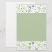 Groen Persoonlijk Stationery Briefpapier (Voorkant / Achterkant)