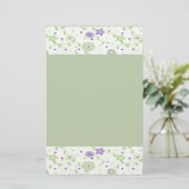 Groen Persoonlijk Stationery Briefpapier (Staand voorkant)