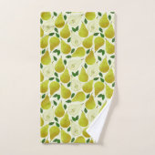 Groen perspatroon bad handdoek (Handdoek)