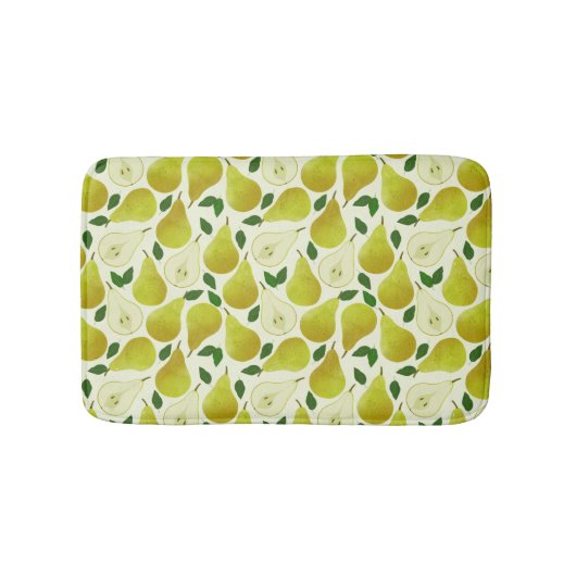 Groen perspatroon badmat (Voorkant)