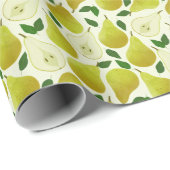 Groen perspatroon cadeaupapier (Rol Hoek)