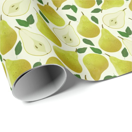 Groen perspatroon cadeaupapier (Rol Hoek)