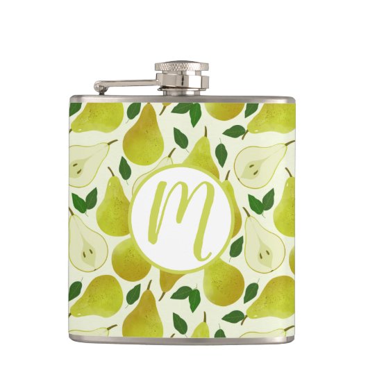 Groen perspatroon heupfles (Voorkant)