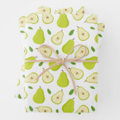 Groen perspatroon inpakpapier vel (In situ)