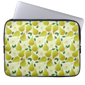 Groen perspatroon laptop sleeve (Voorkant)