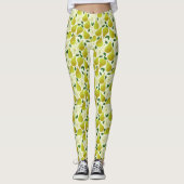 Groen perspatroon leggings (Voorkant)