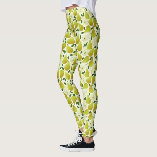 Groen perspatroon leggings (Links)