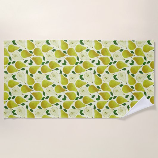 Groen perspatroon strandlaken (Voorkant)