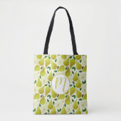 Groen perspatroon tote bag (Voorkant)