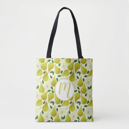 Groen perspatroon tote bag (Voorkant)