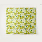 Groen perspatroon wandkleed (Voorkant (horizontaal))