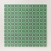 Groen pervormig diamantpatroon legpuzzel (Horizontaal)