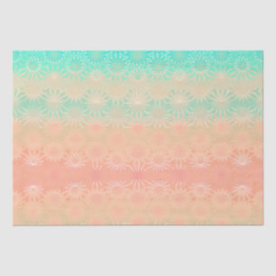 Groen, perzik, meloen en koraal tissuepapier