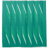 groen-perzisch Oerwoud geometrisch Douchegordijn (Voorkant)