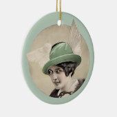 groen Pet keramisch Ornament (Rechts)