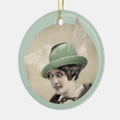 groen Pet keramisch Ornament (Links)