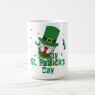 Groen pet met geluk Shamrock St. Patrick's Day Koffiemok