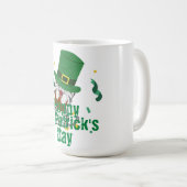 Groen pet met geluk Shamrock St. Patrick's Day Koffiemok (Voorkant rechts)