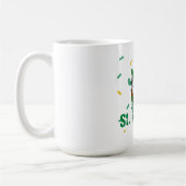 Groen pet met geluk Shamrock St. Patrick's Day Koffiemok (Links)