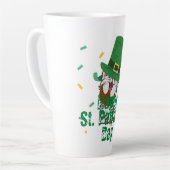 Groen pet met geluk Shamrock St. Patrick's Day Latte Mok (Linkerhoek)