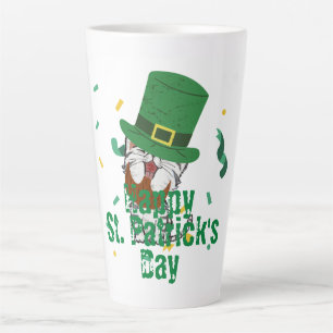 Groen pet met geluk Shamrock St. Patrick's Day Latte Mok