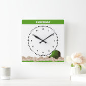 Groen Pet van de Wandklok van Baseball (Huis)