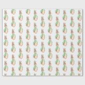 Groen Peter Konijn Baby shower Cadeaupapier (Vlak)