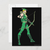 Groen pijlprofiel briefkaart (Voorkant / Achterkant)