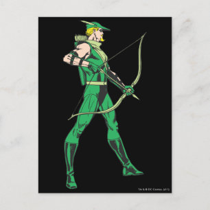 Groen pijlprofiel briefkaart