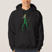 Groen pijlprofiel hoodie (Voorkant)
