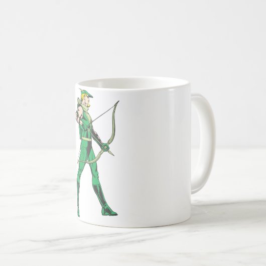 Groen pijlprofiel koffiemok (Voorkant rechts)