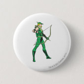 Groen pijlprofiel ronde button 5,7 cm (Voorkant)