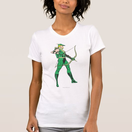 Groen pijlprofiel t-shirt (Voorkant)
