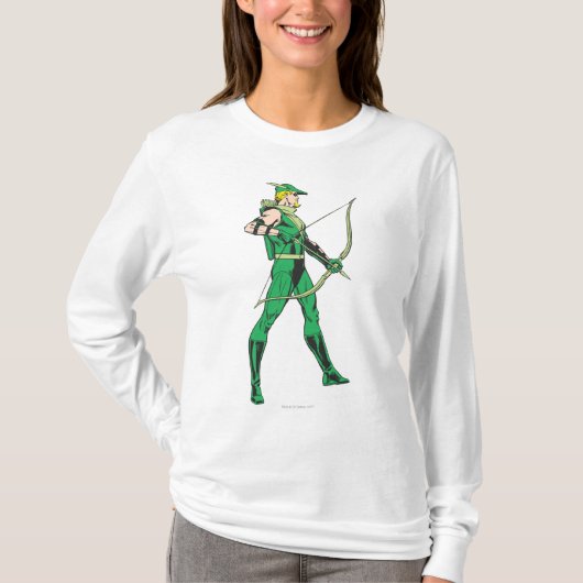 Groen pijlprofiel t-shirt (Voorkant)