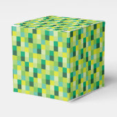 Groen pixelpatroon bedankdoosjes (Voorkant Zijde)