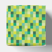 Groen pixelpatroon bedankdoosjes (Bovenkant)
