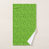 Groen Pixelpatroon Retro 8-Bit Gaming Bad Handdoek (Handdoek)