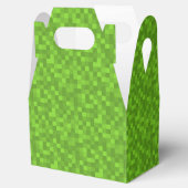 Groen Pixelpatroon Retro 8-Bit Gaming Bedankdoosjes (Geopend)